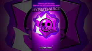 Free Hypercharge stardrop (link on my last community post) #brawlstars #shorts