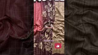 Tussar silk sarees / Silk sarees #ytshorts