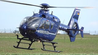 Stunning Airbus Helicopters H135 (EC135) start up & takeoff at Nancy airport | helicopter