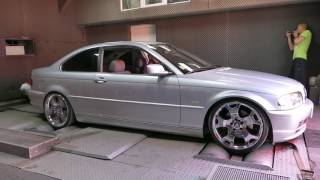 Stock BMW e46 330Ci on the dyno