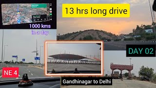 Ep 03: Ahmedabad to Delhi | 1000 kms - 13 hrs | Mumbai Delhi Expressway NE4 | Chardham Roadtrip 2024