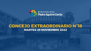 82 Concejo Municipal, sesión extraordinaria Nº18, martes 29 de noviembre 2022