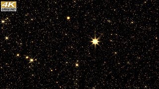 Stars Fly Through 4K Glittering Background Motion Graphic Video Animation