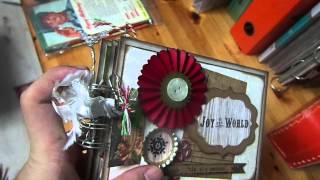 Updates: Steampunk Shadowbox, Christmas Mini and A Junk Journal Tutorial