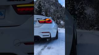 The End 😨 #bmw #car #keşfet #subscribe #m4 #m4cs #white #snow #drift #swiss #bbs #dream #blog #best