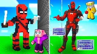 PODVÁDÍM jako DEADPOOL v Minecraft STAVĚCÍ SOUTĚŽI!