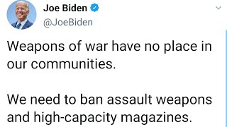 Joe Biden Tweets About Gun Control in Knee-jerk Reaction to Shooting.