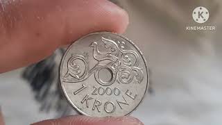 1 KRONE 2000 NORWAY COIN 🇳🇴