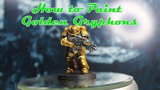 How to Paint Golden Gryphons