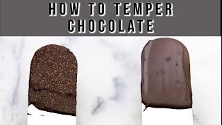 Tempered chocolate (step-by-step) | Chocolaterie 101