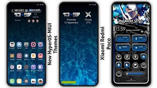 3 Premium HyperOS Themes for Xiaomi,Redmi,Poco 🤩 | HyperOS Amazing  Themes