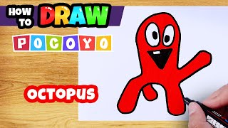 How to Draw Pocoyo Octopus Step by Step