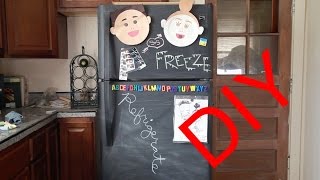 DIY ChalkBoard Fridge || SYDNEY MILAN