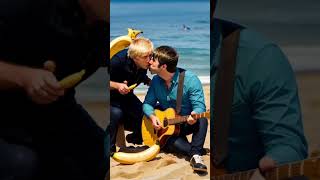 Liam and Noel Gallagher caught kissing on a beach by Boris Johnson. #ai #oasis