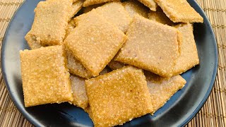 Crushed Peanut Chikki Recipe | Peanut Chikki Recipe with Jaggery | How to make Peanut Chikki