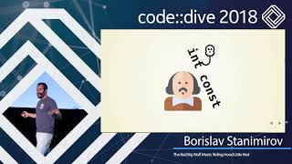 The Bad Big Wolf Meets Riding Hood Little Red - Borislav Stanimirov - code::dive 2018