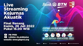 KEJURNAS AKUATIK BERTAJUK FESTIVAL AKUATIK INDONESIA 2022, HARI KETIGA