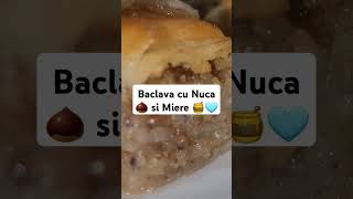 Baclava cu Nuca 🌰 si Miere 🍯🩵-rețeta simplă #reteteusoare #short #1million # viral