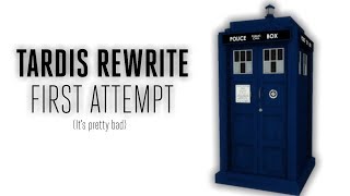 Rewriting My TARDIS Work