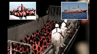 Italy’s new anti migrant government closes port to r escue ship Aquarius carrying 629 migrants