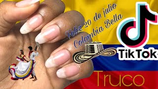 Wow FUNCIANAN? probando trucos de uñas en tik tok ! Fiesta en colombia 🇨🇴