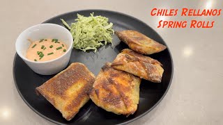 Chiles Rellanos Spring Rolls in the Air Fryer