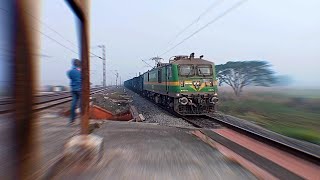 Green Monster WAG-9 Haluing BOXN Loco Wagons Freight Speedy Trains Indian Railways