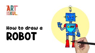 How to Draw a Robot | Easy and Simple Drawing Tutorial For Beginners