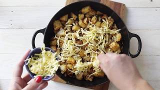 Roasted cheesy breakfast potatoes | Simply Delicious