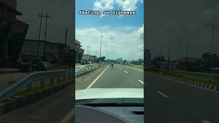 Skating🛼on highways#skating #shortsfeed #skatingshorts #ytshorts #skatingonroad #shorts #inline