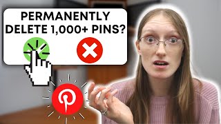 I Deleted THOUSANDS of Pinterest Pins… Here's Why