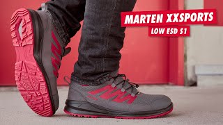 Onze Marten XXSPORTS GREY RED LOW ESD 💪🏻