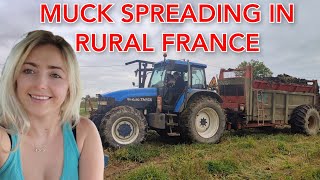 MUCK SPREADING IN RURAL FRANCE