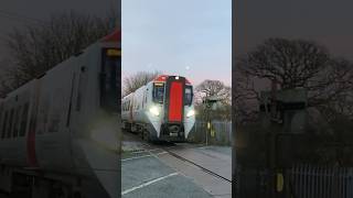 197108 passing level crossing with 3 tones #railway #trending #shorts #short