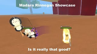 IS IT GOOD? | Madara Rinnegan Showcase | Shinobi life (Code in Desc)