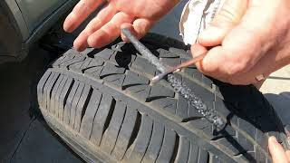 How to plug a car tire