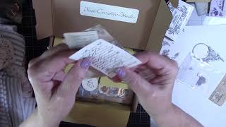 Your Creative Studio unboxing.  Look at all this beautiful ephemera, stamps and washi!