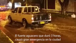 Fuerte aguacero tumbó paredilla de la Décima Brigada en Valledupar