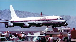 A man flies on the top of a passenger airplane | The Human Fly story