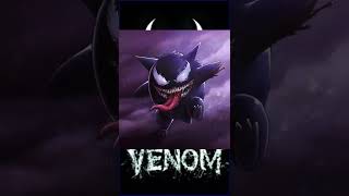 Gengar x Venom... || #pokemon #ashpokemon #shorts