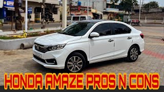 Honda amaze 2024 pros and cons