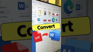 💥💥PDF to Word | How to edit PDF #shorts #pdf #word #computer #ytshorts