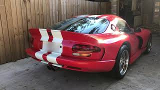 1997 Dodge Viper GTS - Cold Start Idle to Warm Lopey Idle