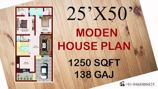 25' X 50' House plan | 1250 Sqft House Plan | 25 By 50 Ka house plan || @aalayhomes