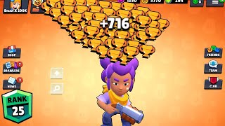 SHELLY NONSTOP to 750 TROPHIES! Brawl Stars