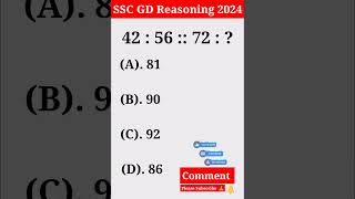 SSC GD Previous Year Question 2024 #sscgd2024 #sscgdreasoningquestion #sscgdreasoning #sscexam2024