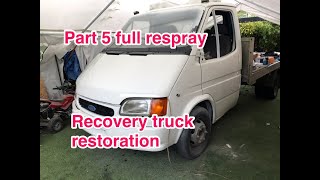 1998 Transit recovery truck restoration part 5 time for paint 👍🏻