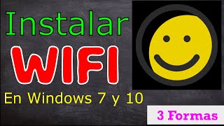 Como Instalar Wifi en mi PC Windows 10, 7 32 y 64 Bits