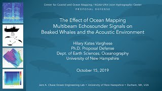 Effect of Ocean Mapping Multibeam Echosounder Signals on Beaked Whales and the Acoustic Environment