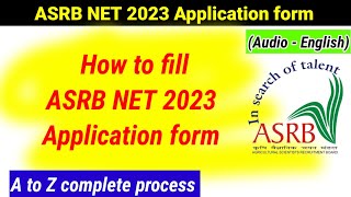 How to Fill ASRB NET 2023 Application form? | ASRB NET 2023 | #asrb #asrbnet2023 | Agri student 🌾